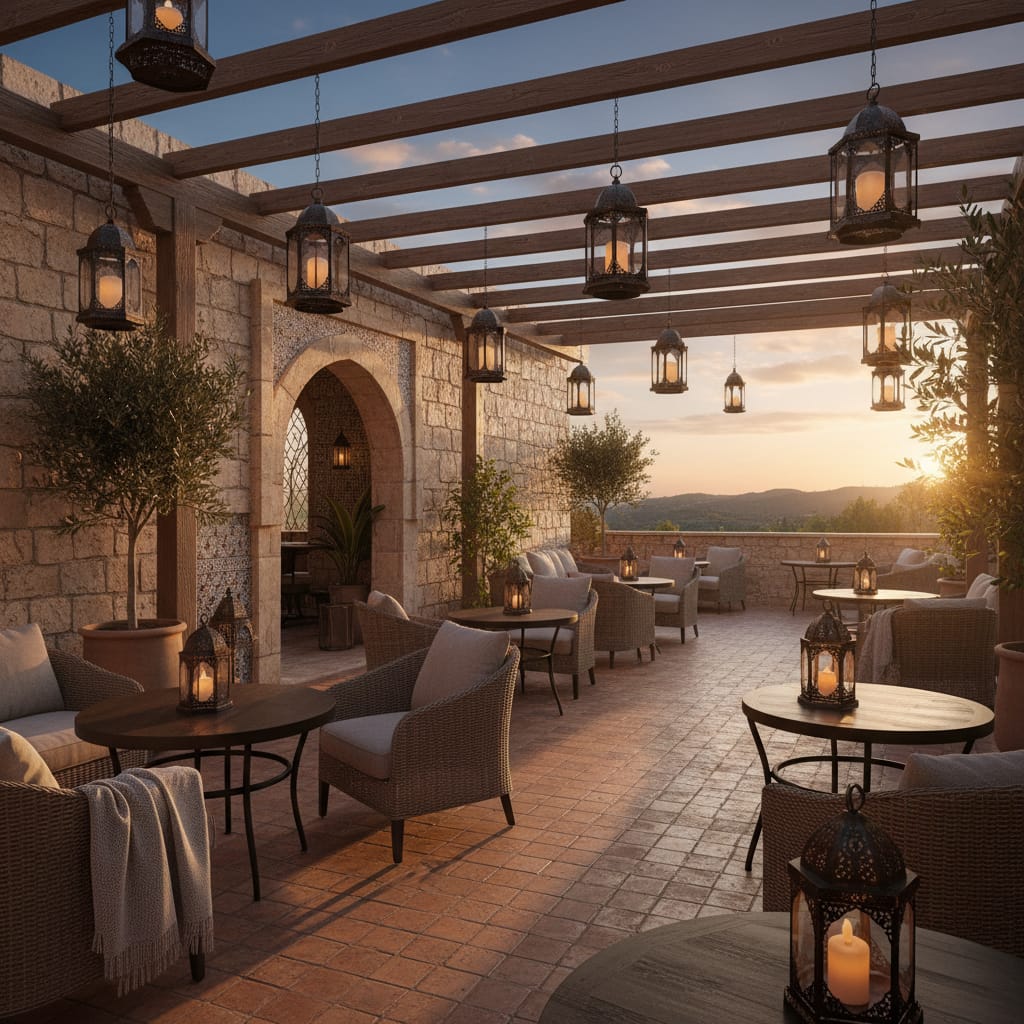 Notre terrasse accueillante.